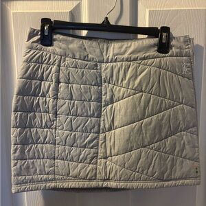 Smartwool Light Gray Quilted Mini Skirt